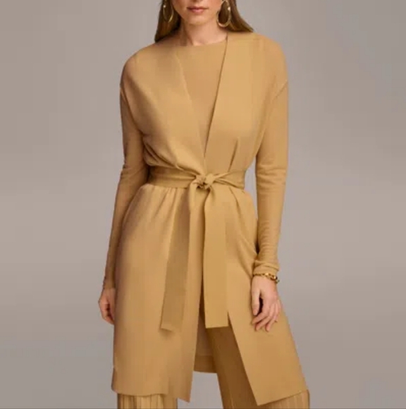 Donna Karan Sweaters - *SOLD* NWT DONNA KARAN | Waist Tie Cardigan Duster